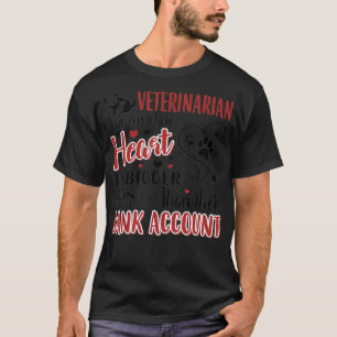 Camiseta El Corazón Veterinario Es Más Grande Que El Banco 