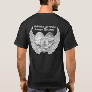Camiseta El corazón y el ángel Wings Silver   Añadir camise