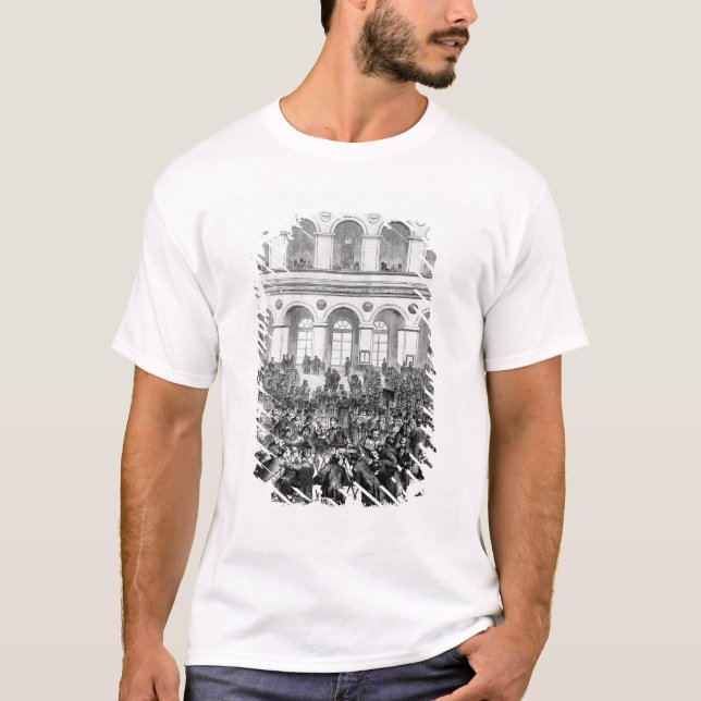 Camiseta El "Corbeille" en la bolsa de París, 1873 (Anverso)