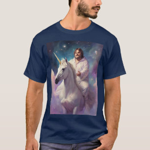 Camiseta El Cósmico viaje de Jack Black por Unicornio a tra