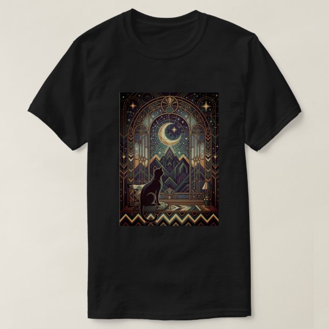 Camiseta El Cosmos de un Gato (Diseño del anverso)