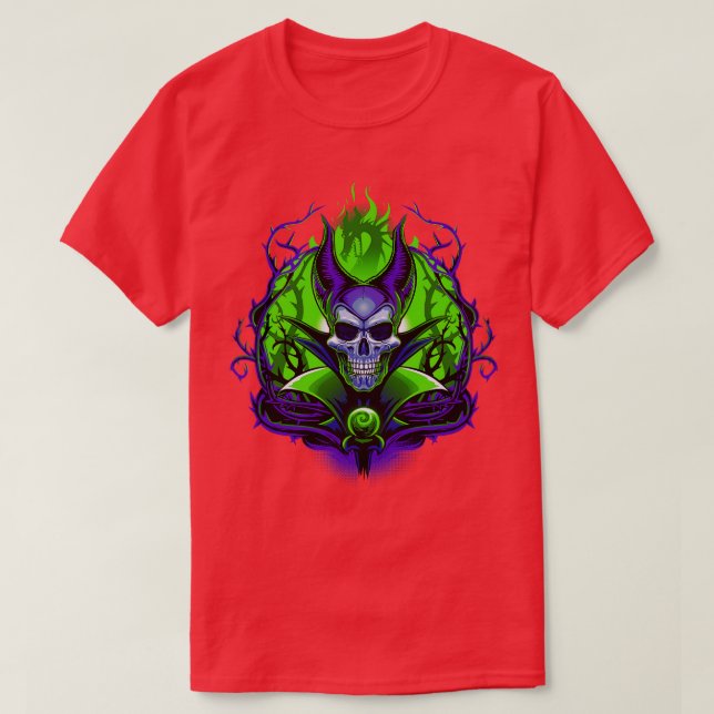 Camiseta El cráneo de brujas (Diseño del anverso)