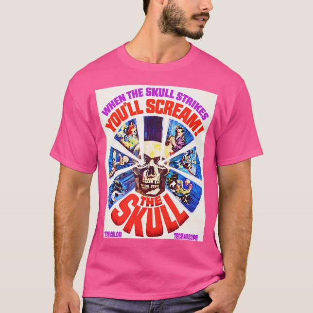 Camiseta El cráneo de la película de terror de 1965 (Anverso)