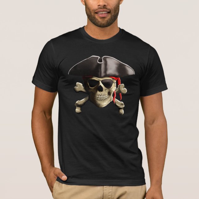 Camiseta El cráneo del pirata de Jolly Roger (Anverso)