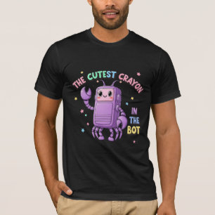 Camiseta El Crayón Más Bonito En El Cangrejo Robot Bot Kawa