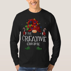 Camiseta El creativo búfalo de Gnome del árbol de Navidad L