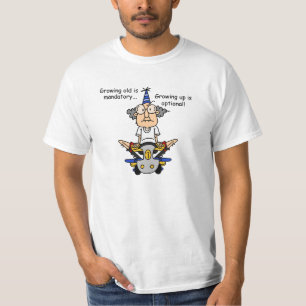 Camiseta El crecer es humor opcional