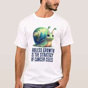 Camiseta El crecimiento interminable es la estrategia de la