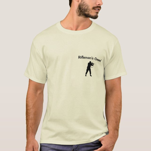 Camiseta El credo del fusilero (Anverso)
