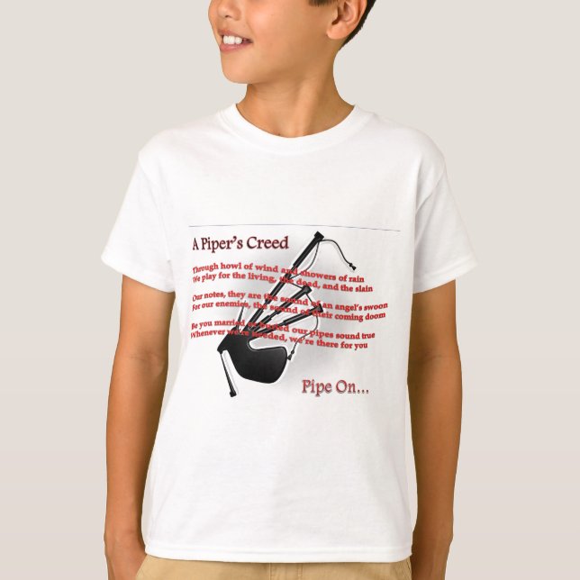 Camiseta El credo del gaitero (Anverso)