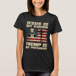 Camiseta El criminal convicto Jesús es mi salvador Trump es