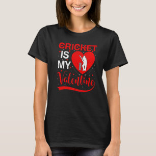 Camiseta El críquet es mi gracioso valente de críquet