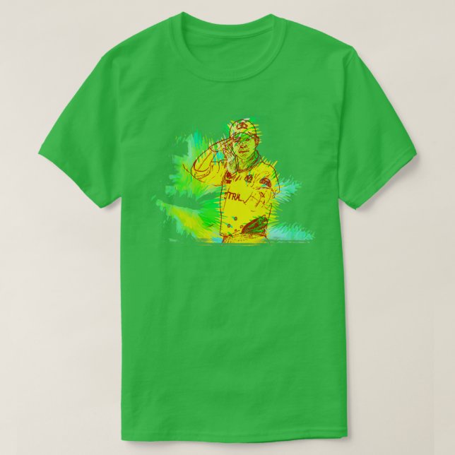 Camiseta El críquet lo trae pondiendo el arte j3 (Diseño del anverso)