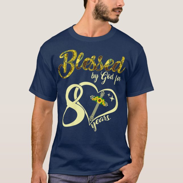 Camiseta El cristiano del girasol de 80 años (Anverso)