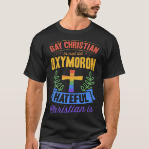 Camiseta El cristiano gay no es un cristiano odioso de Oxym