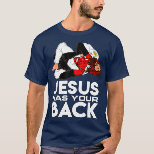 Camiseta El cristiano Jesús de Jiu Jitsu brasileño tiene