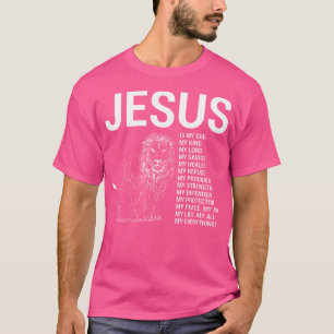 Camiseta El Cristiano León Jesús Es Mi Dios Rey Señor Y Sal