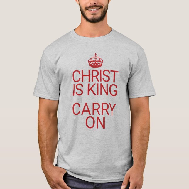 Camiseta El Cristo es el rey de la biblia cristiana (Anverso)