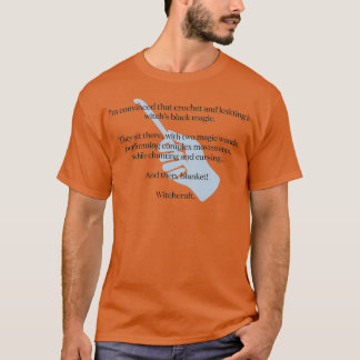 Camiseta El crochet y el tejido son hechizos negros (2)