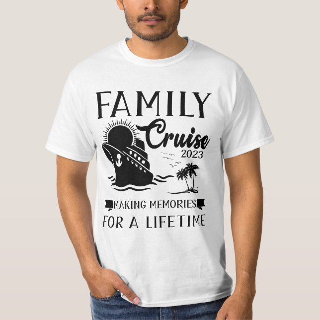 Camiseta El crucero familiar 2023 hace recuerdos para toda  (Anverso)