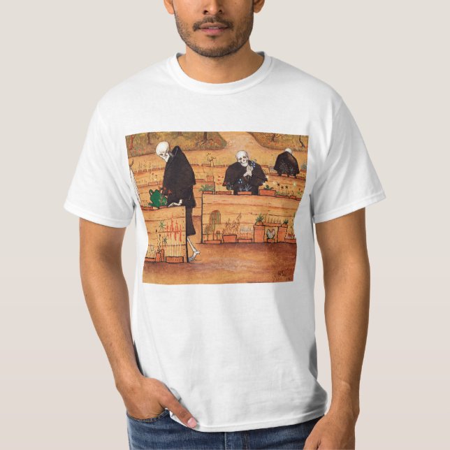 Camiseta El cuadro del jardín de Hugo Simberg (Anverso)