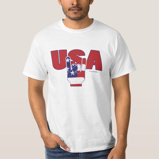 Camiseta El cuarto de julio oscila rojo (Anverso)