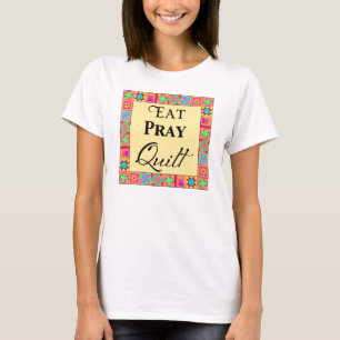 Camiseta El Cuchillo Bloquea Arte Borde Arte Comer Pray Qui