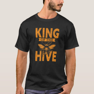 Camiseta El Cuero De La Bebida De Honeybee Rey De La Hive