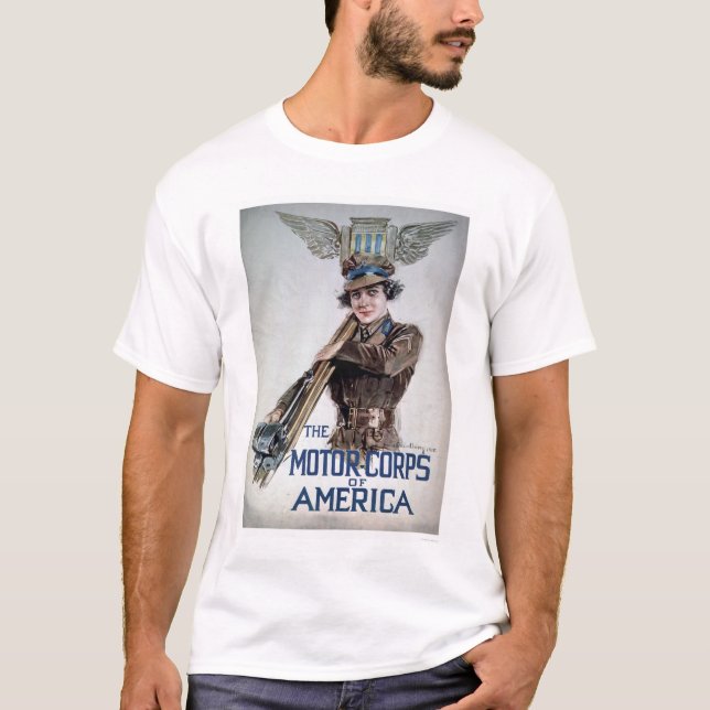 Camiseta El cuerpo de América - mujer joven (US02076) del (Anverso)