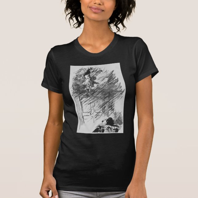 Camiseta El cuervo de Edgar Allan Poe de Eduardo Manet (Anverso)