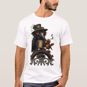 Camiseta El cuervo impulsado por Café