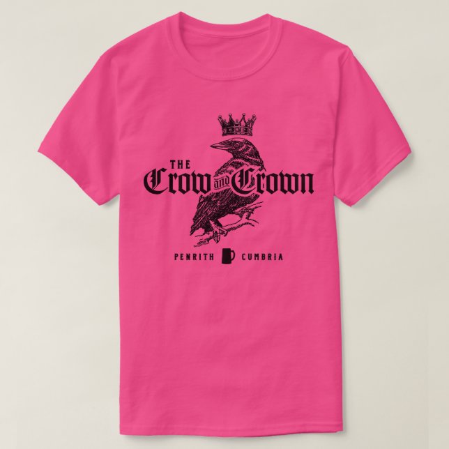Camiseta El cuervo y la corona 1 (Diseño del anverso)