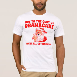 Camiseta El cuidado de Obama afecta a Santa