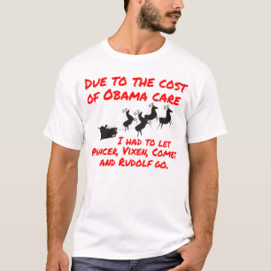 Camiseta El cuidado de Obama afecta a Santa