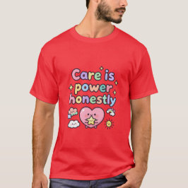 Camiseta El Cuidado Es Poder Honestamente Lindo Corazón