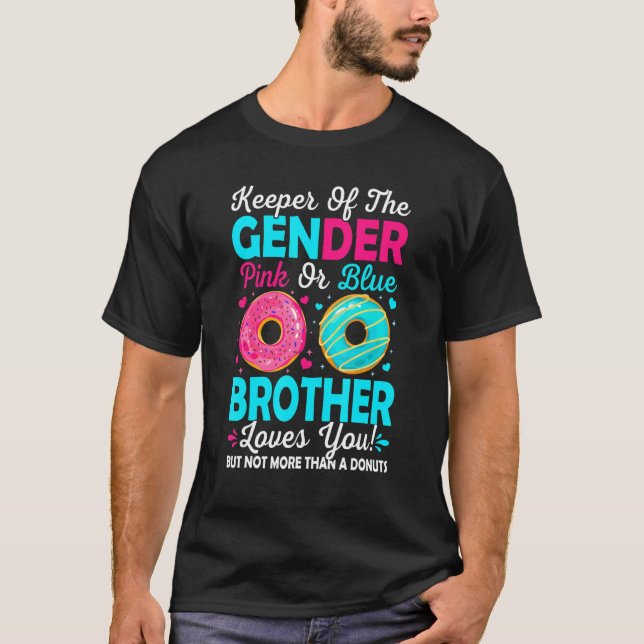 Camiseta El Cuidador De Género, Hermano Rosa O Azul, Te Ama (Anverso)