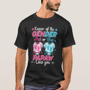 Camiseta El Cuidador De Género Revela Amas De Papaw Rosa O