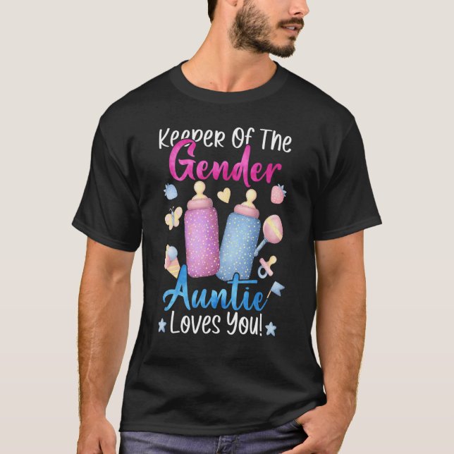 Camiseta El Cuidador De La Tía De Género Te Ama La Revela D (Anverso)