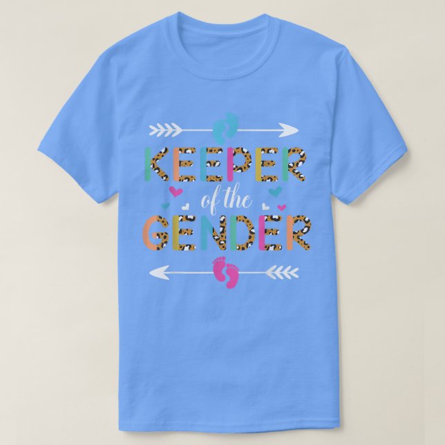 Camiseta El cuidador del género revela el programa de bebés (Diseño del anverso)