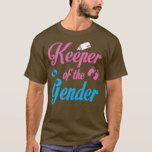 Camiseta El Cuidador Del Género Revela El Regalo De Baby Sh