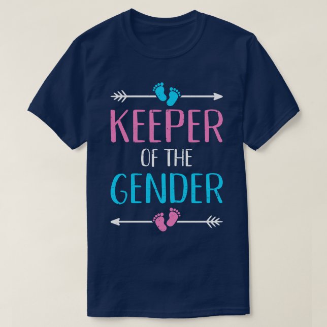 Camiseta El cuidador del género revela parte de la invitaci (Diseño del anverso)