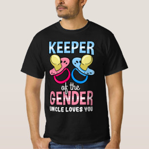 Camiseta El Cuidador Del Tío De Género Te Ama Baby Shower N