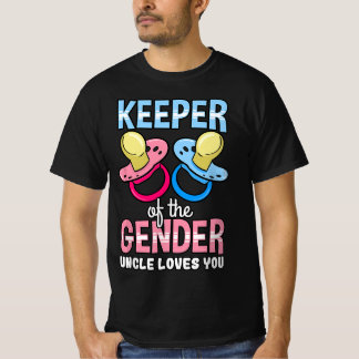 Camiseta El Cuidador Del Tío De Género Te Ama Baby Shower N