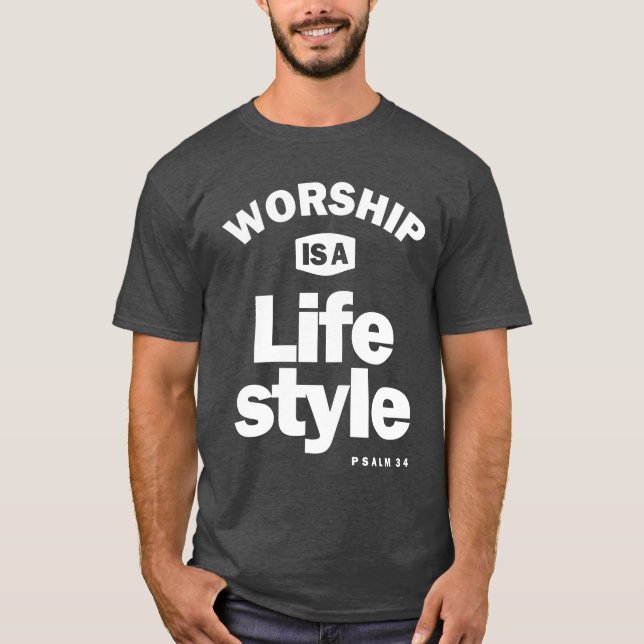Camiseta El Culto Es Un Estilo De Vida | Diseño cristiano (Anverso)