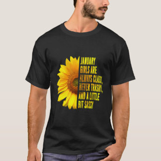 Camiseta El Cumpleaños De Las Mujeres Chicas De Enero Se Al