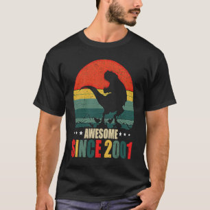 Camiseta El cumpleaños de los dinosaurios, 22 años, impresi
