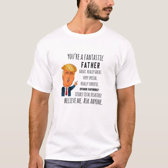 Camiseta El cumpleaños del padre de Trump es divertido (Anverso)
