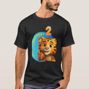 Camiseta El cumpleaños del tigre vebyhogh a los dos años es