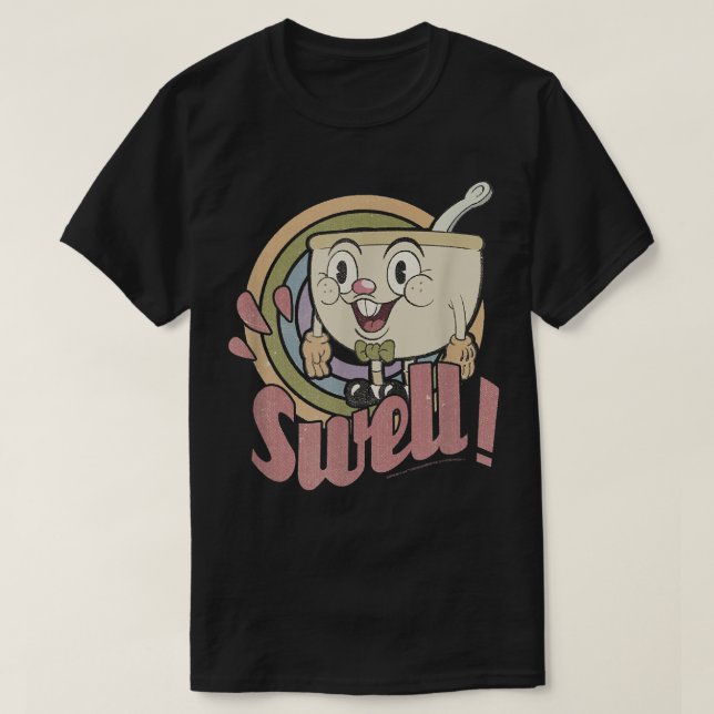 Camiseta ¡El Cuphead Show Bowlboy Swell! Póster  (Diseño del anverso)