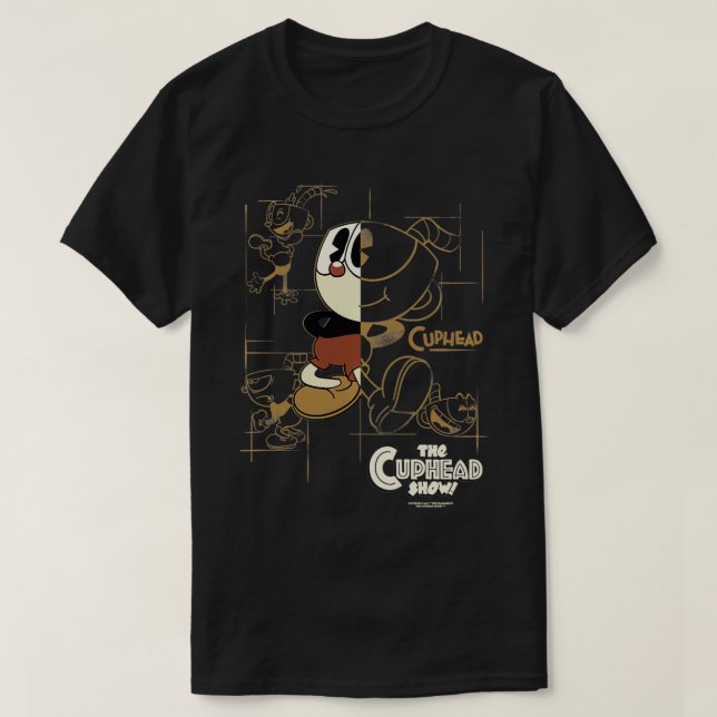 Camiseta El Cuphead Show Cuphead Schemetch Pullover (Diseño del anverso)